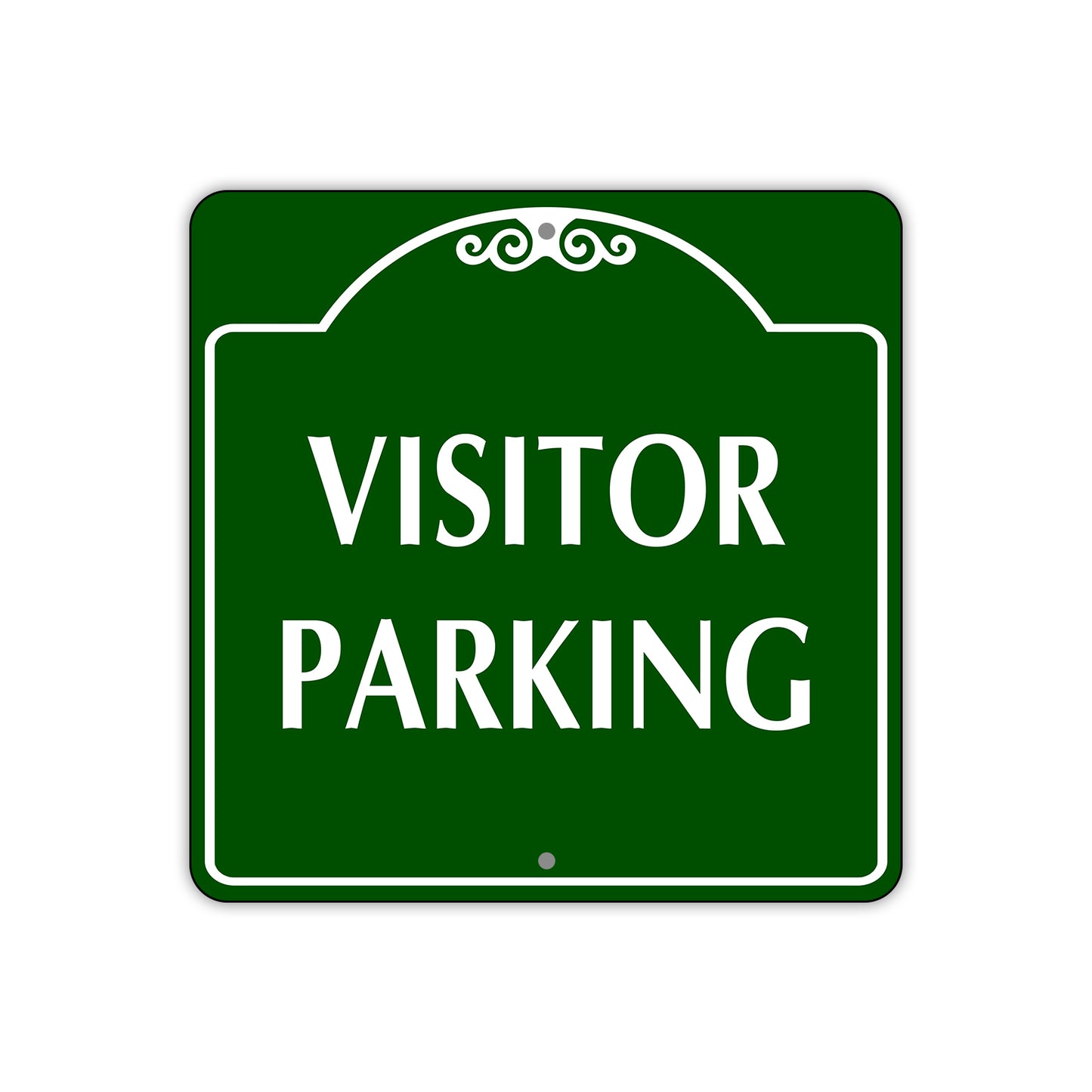 Visitor Parking Square Aluminum Sign Plate