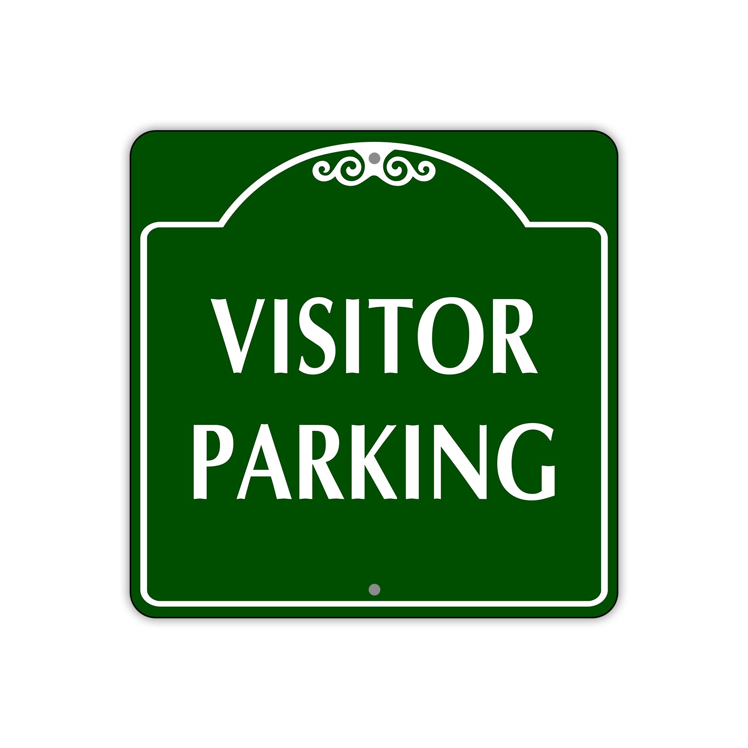 Visitor Parking Square Aluminum Sign Plate