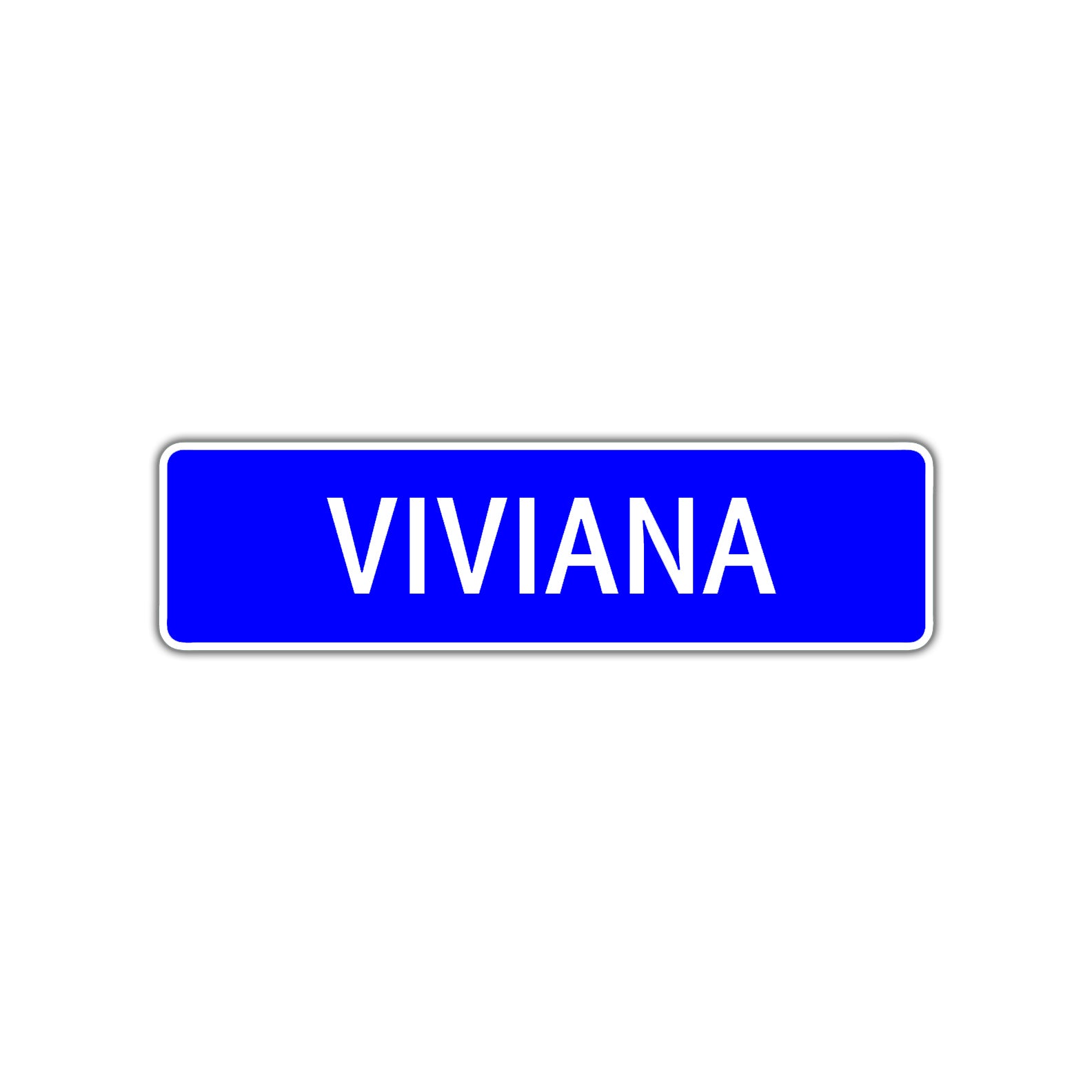Viviana Street Metal Sign Plate