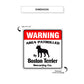 Warning Area Patrolled By Boston Terrier Sign Dimension