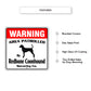 Warning Area Patrolled By Redbone Coonhound Sign Features