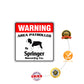 Warning Area Patrolled By Springer Square Sign protection