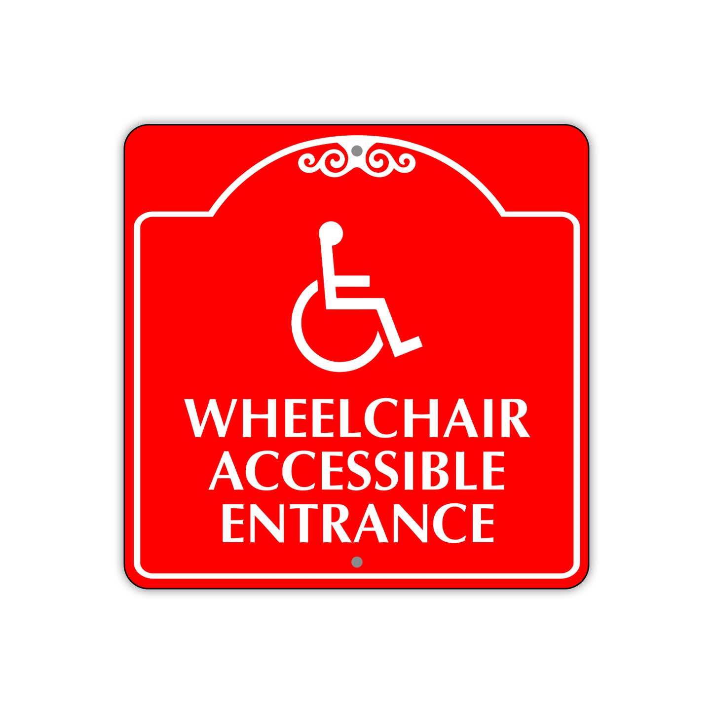 Wheelchair Accessible Entrance Square Sign
