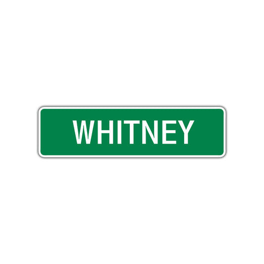 Whitney Street Sign