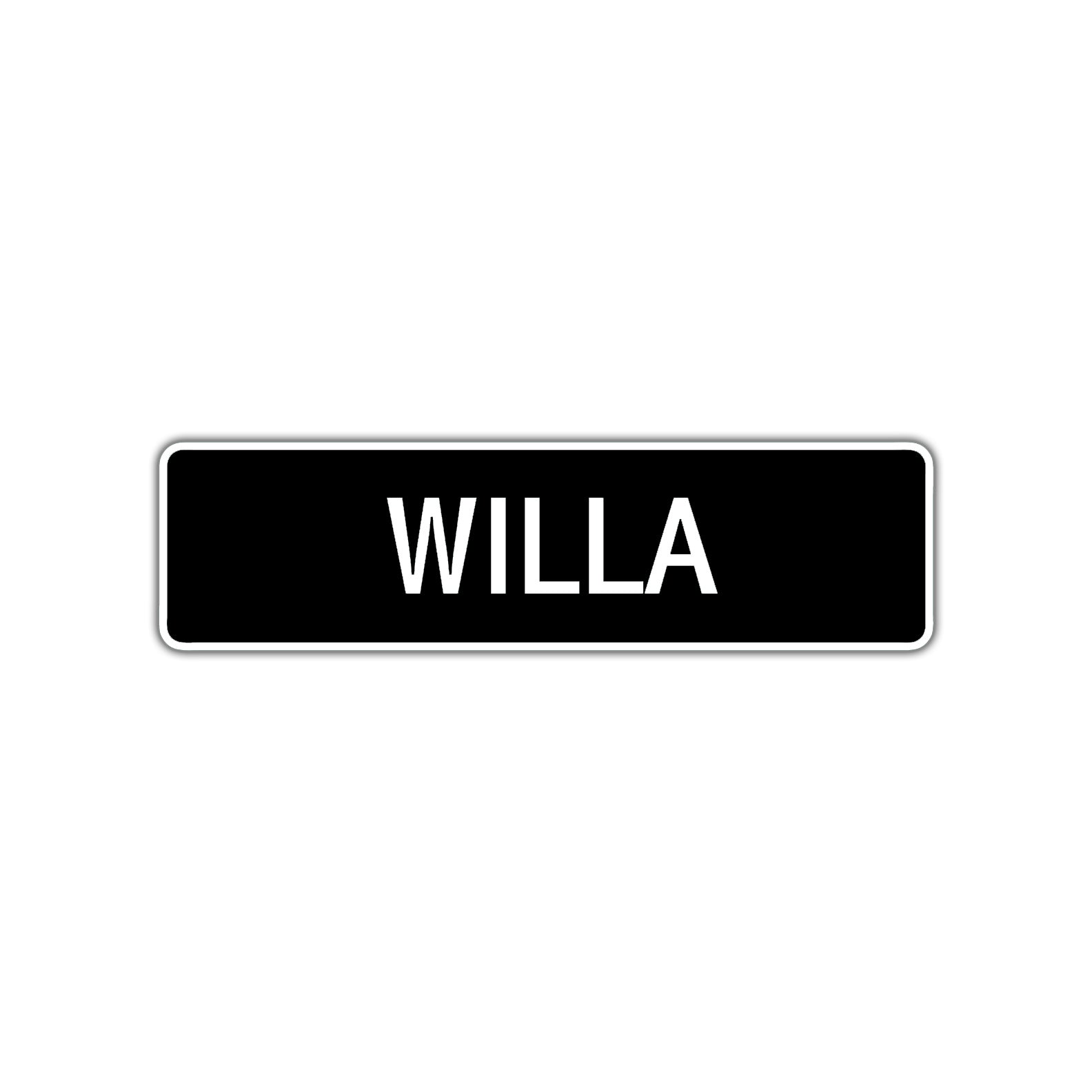 Willa Street Metal Sign  