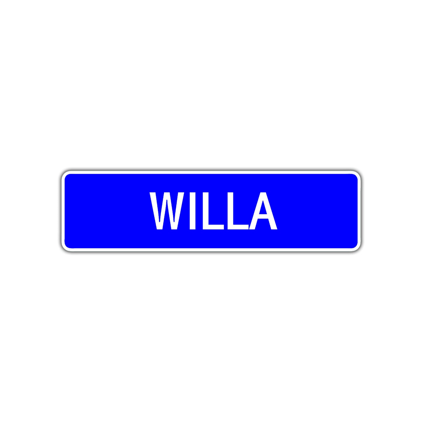 Willa Street Metal Sign Plate