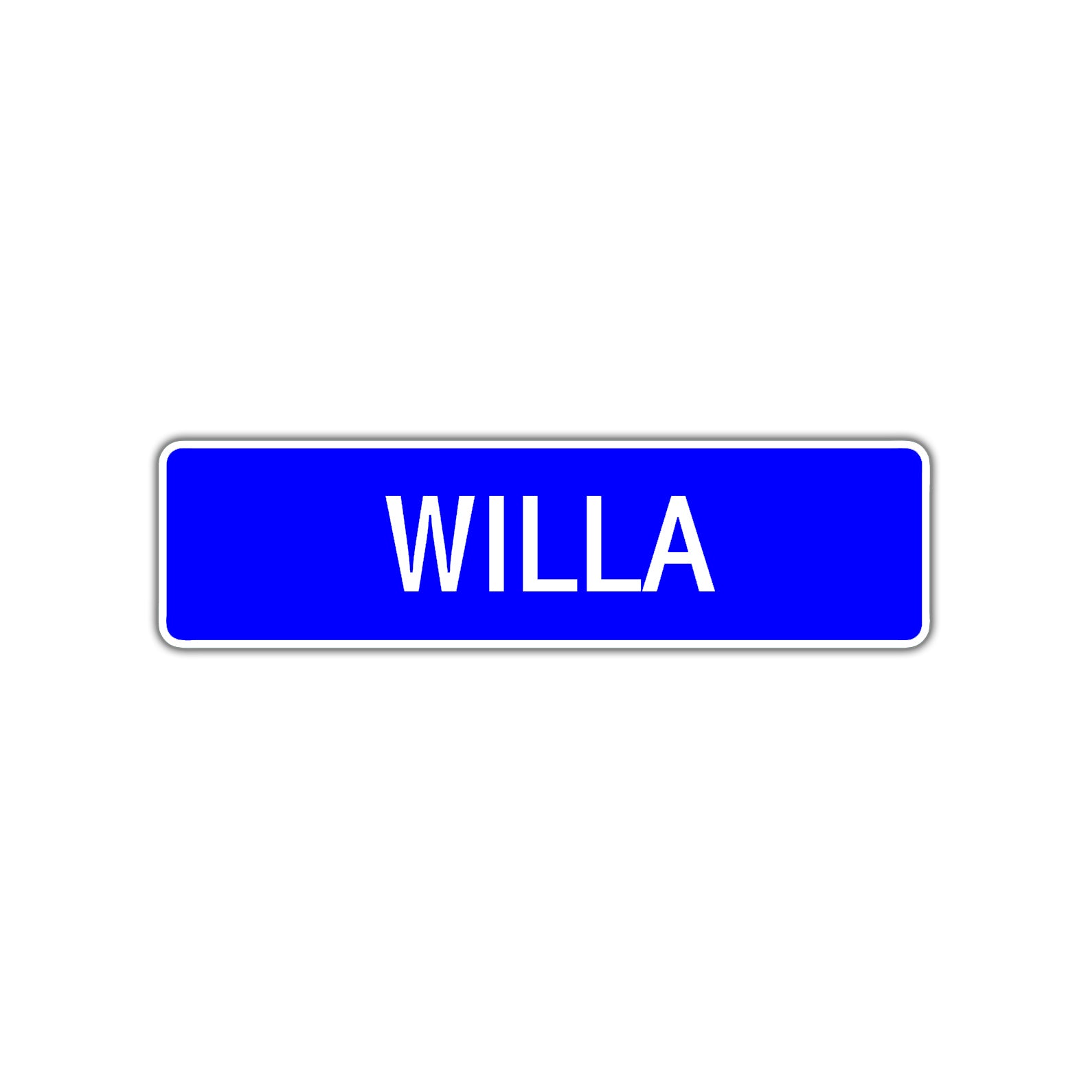 Willa Street Metal Sign Plate