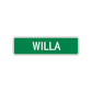 Willa Street Sign Plate