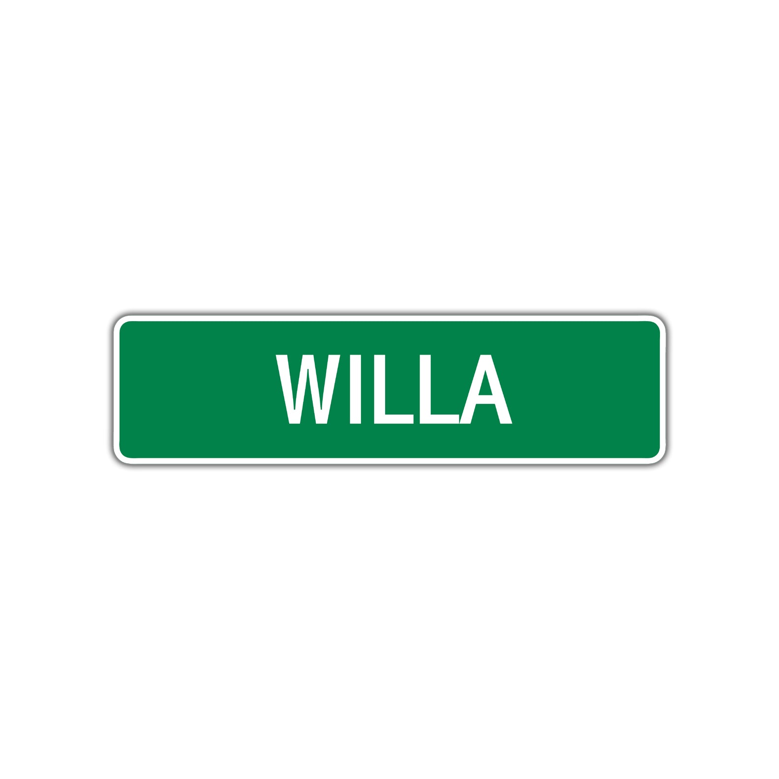 Willa Street Sign Plate