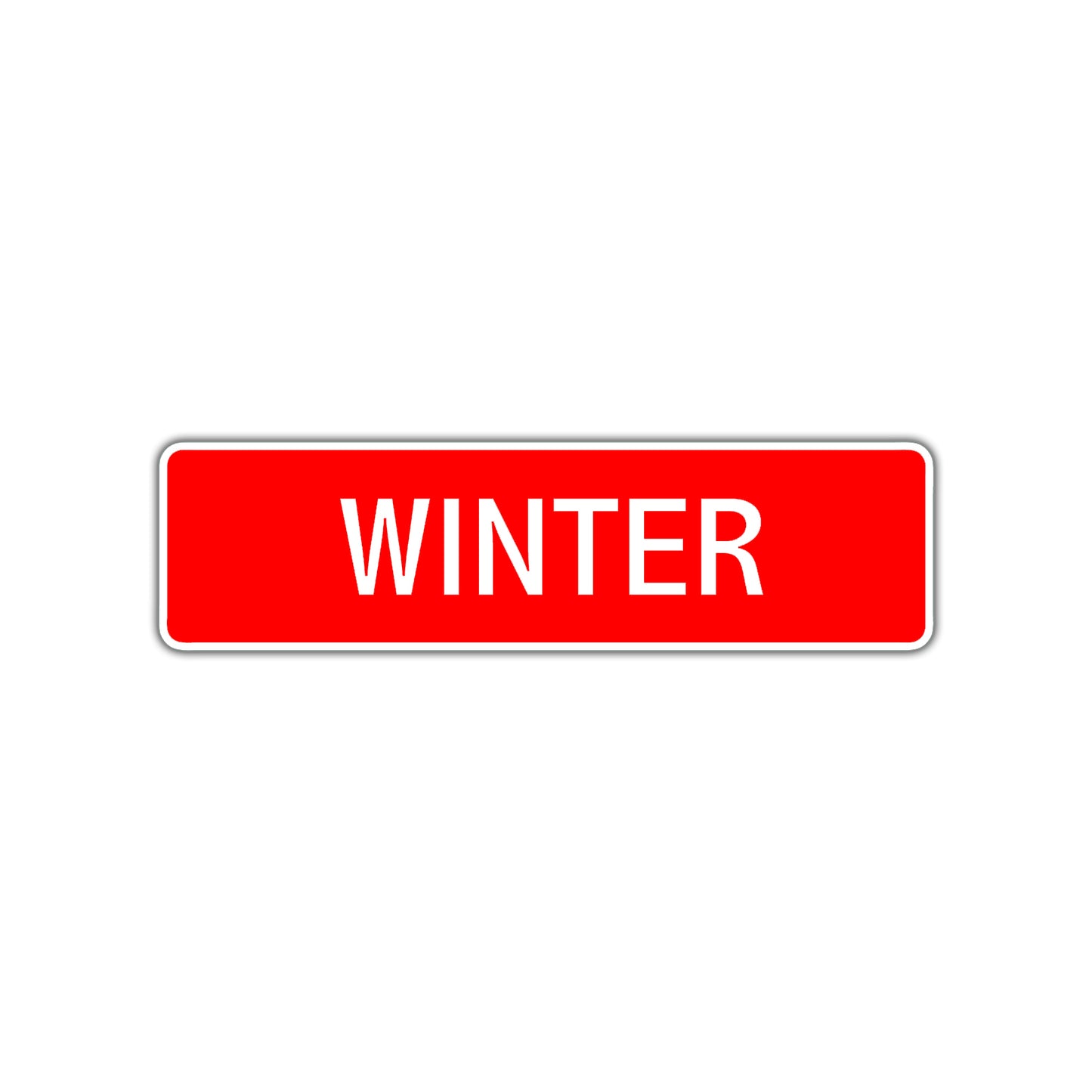 Winter Street Sign