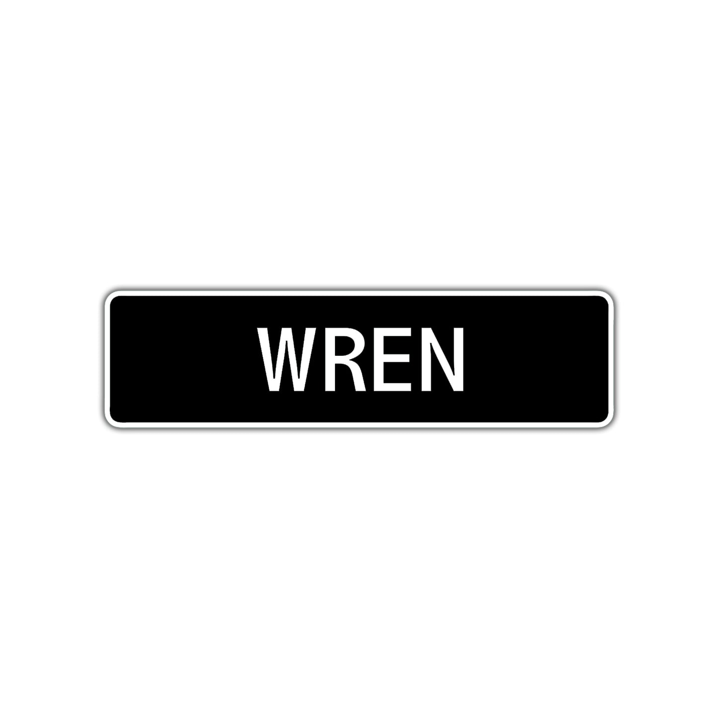 Wren Street Metal Sign  