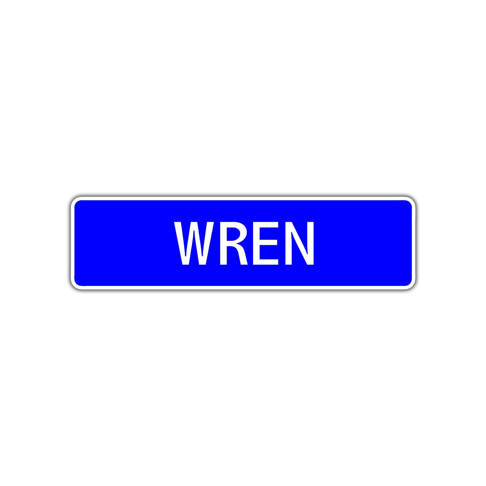 Wren Street Metal Sign Plate