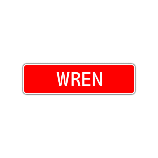 Wren Street Sign