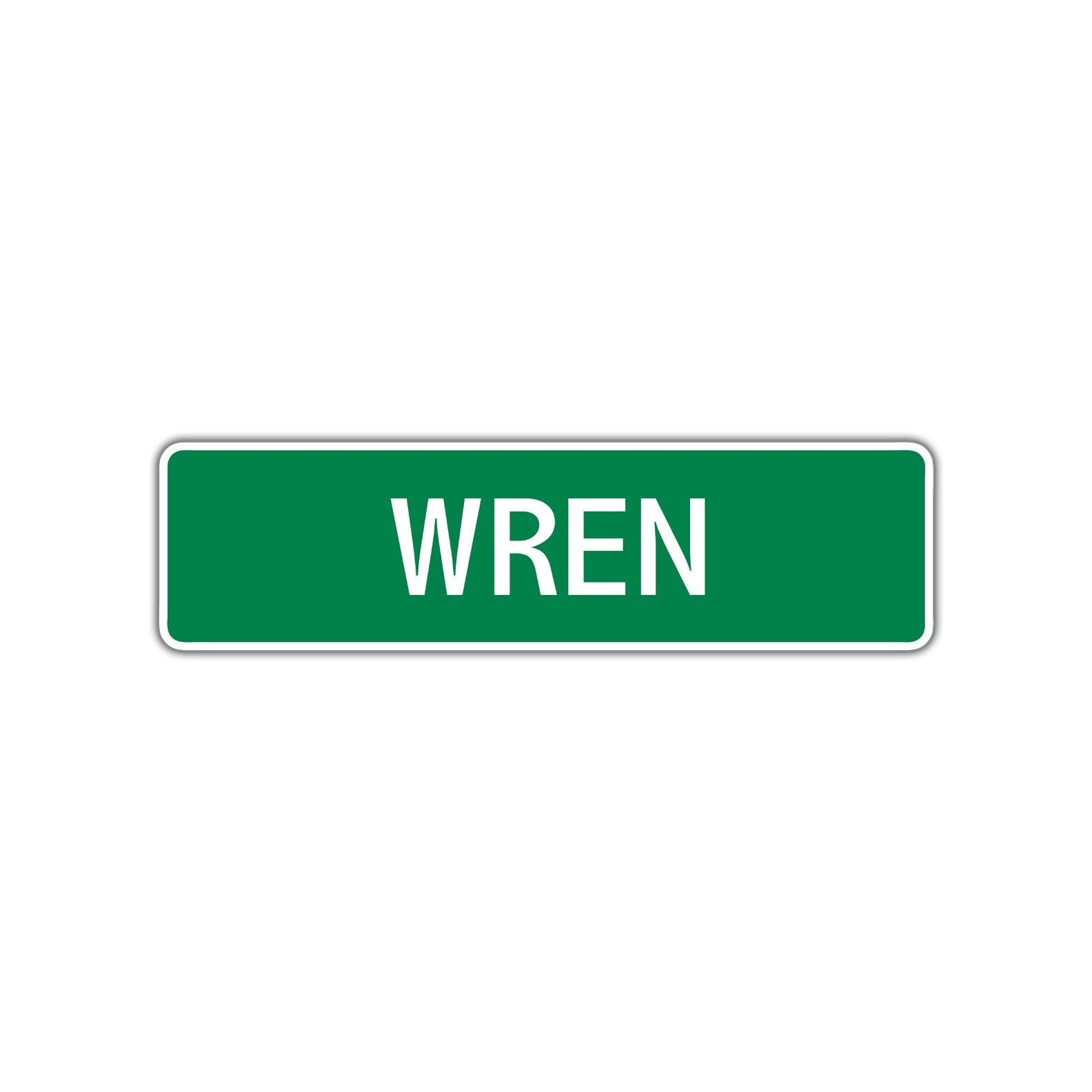 Wren Street Sign Plate