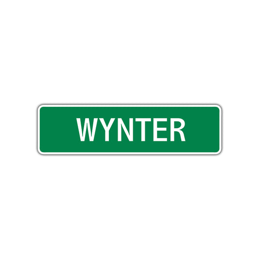 Wynter Street Sign