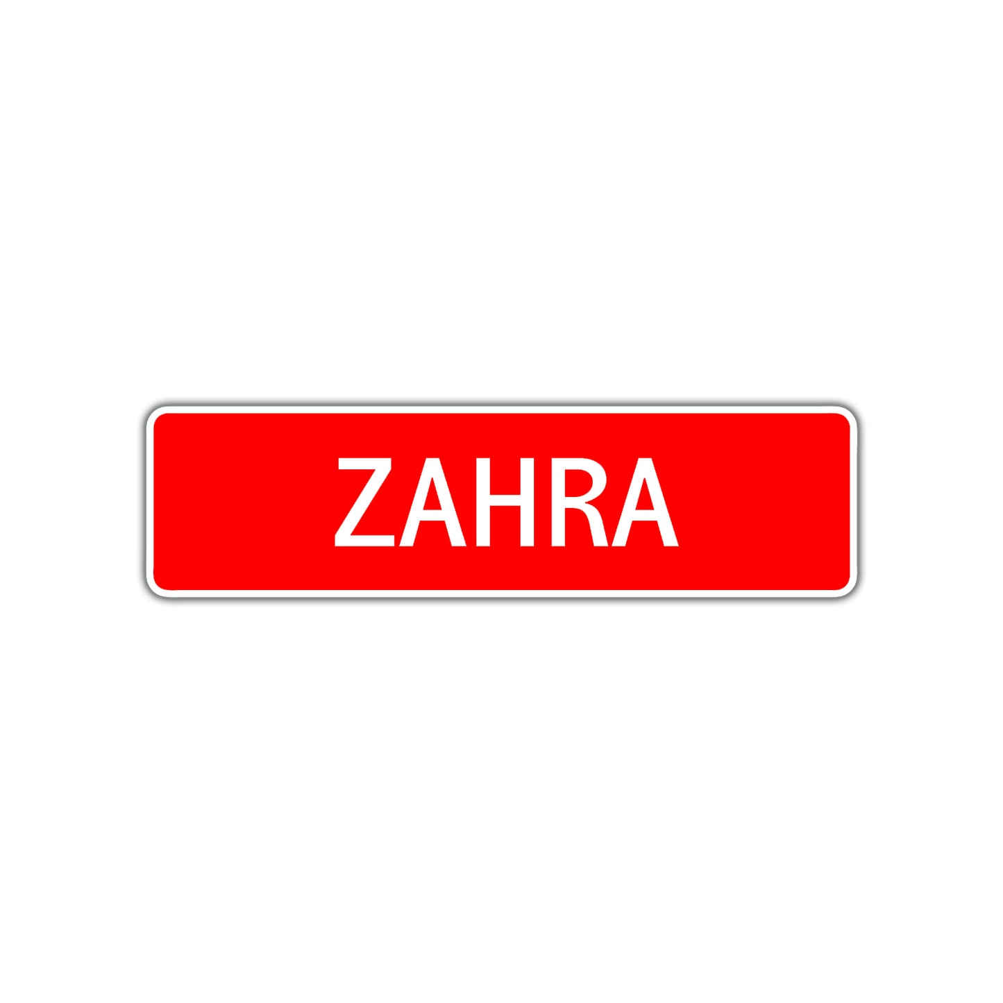 Zahra Street Sign