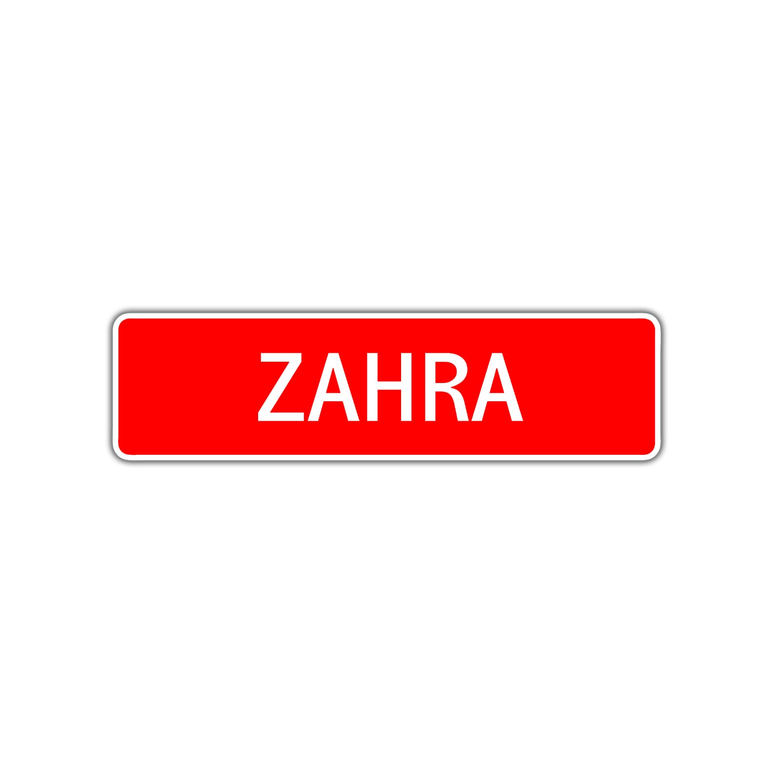 Zahra Street Sign