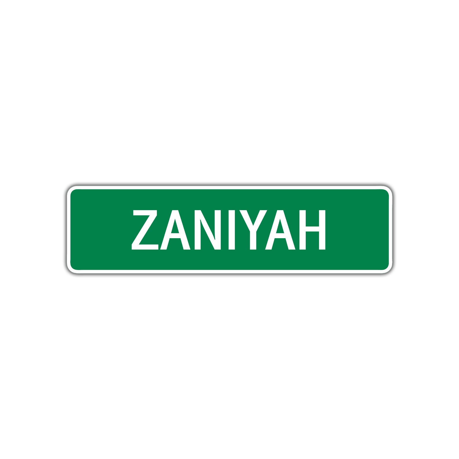 Zaniyah Street Sign