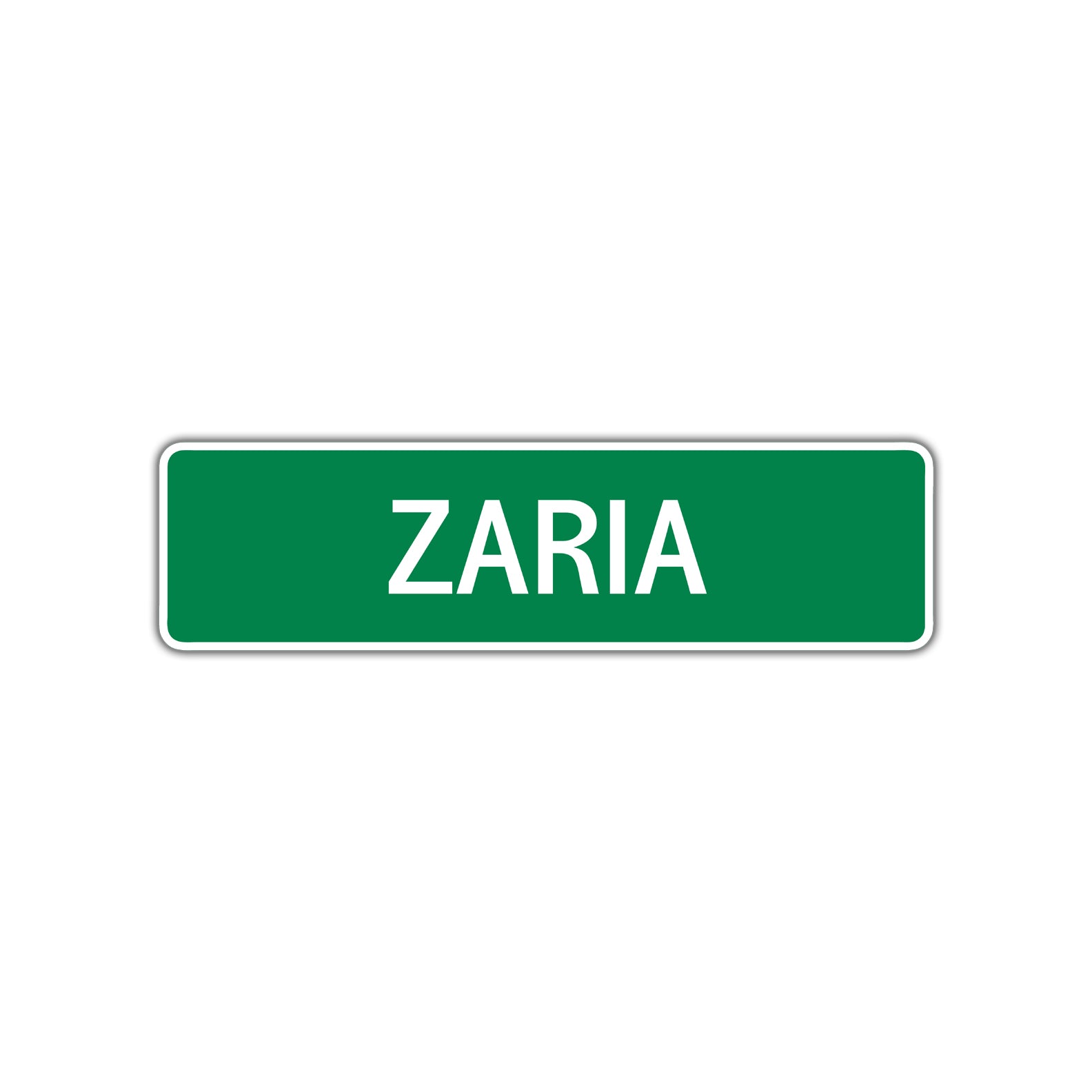 Zaria Street Sign