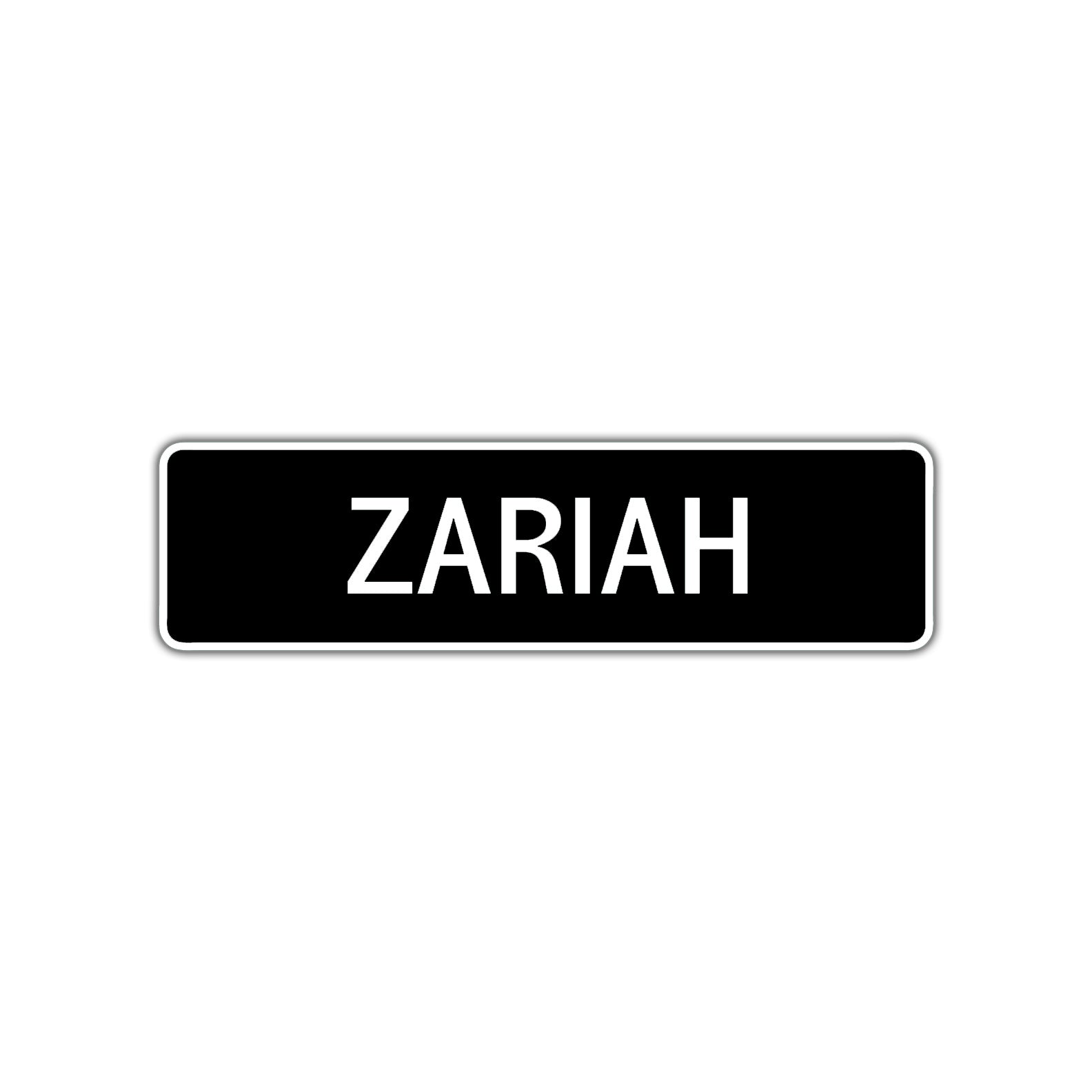 Zariah Street Metal Sign 