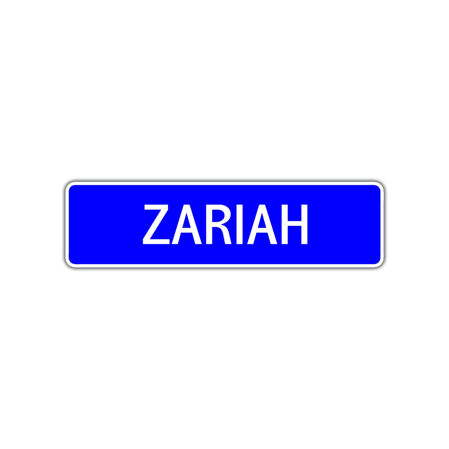 Zariah Street Metal Sign Plate