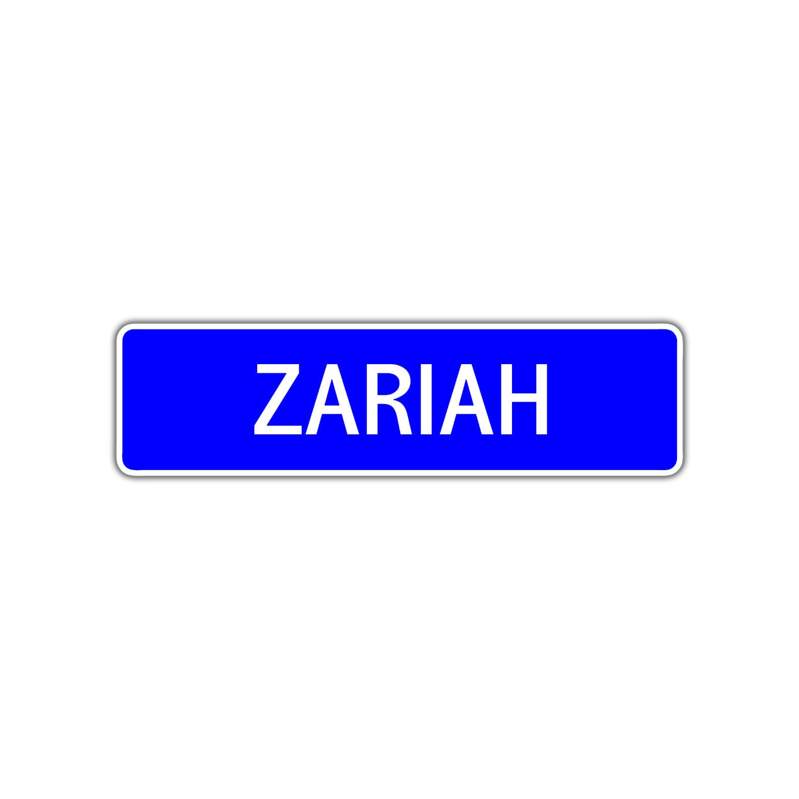 Zariah Street Metal Sign Plate