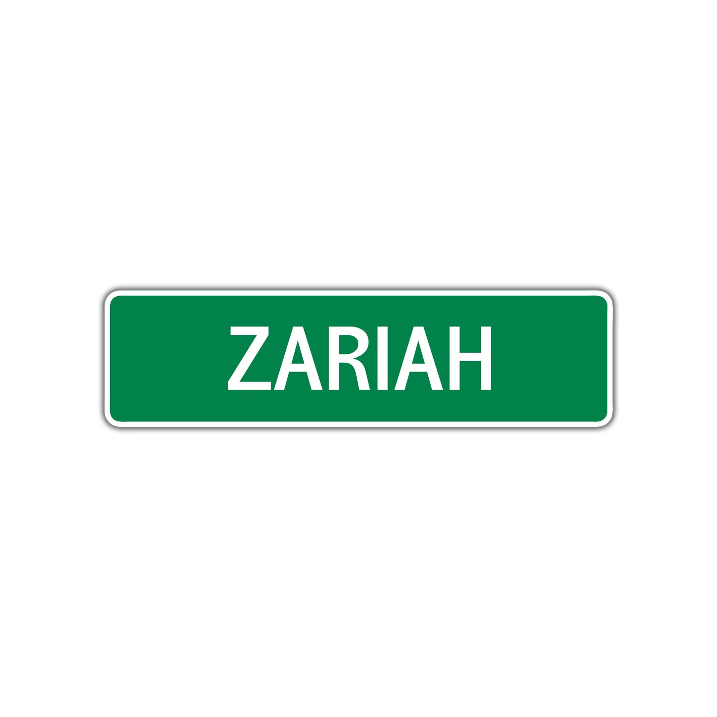 Zariah Street Sign Plate