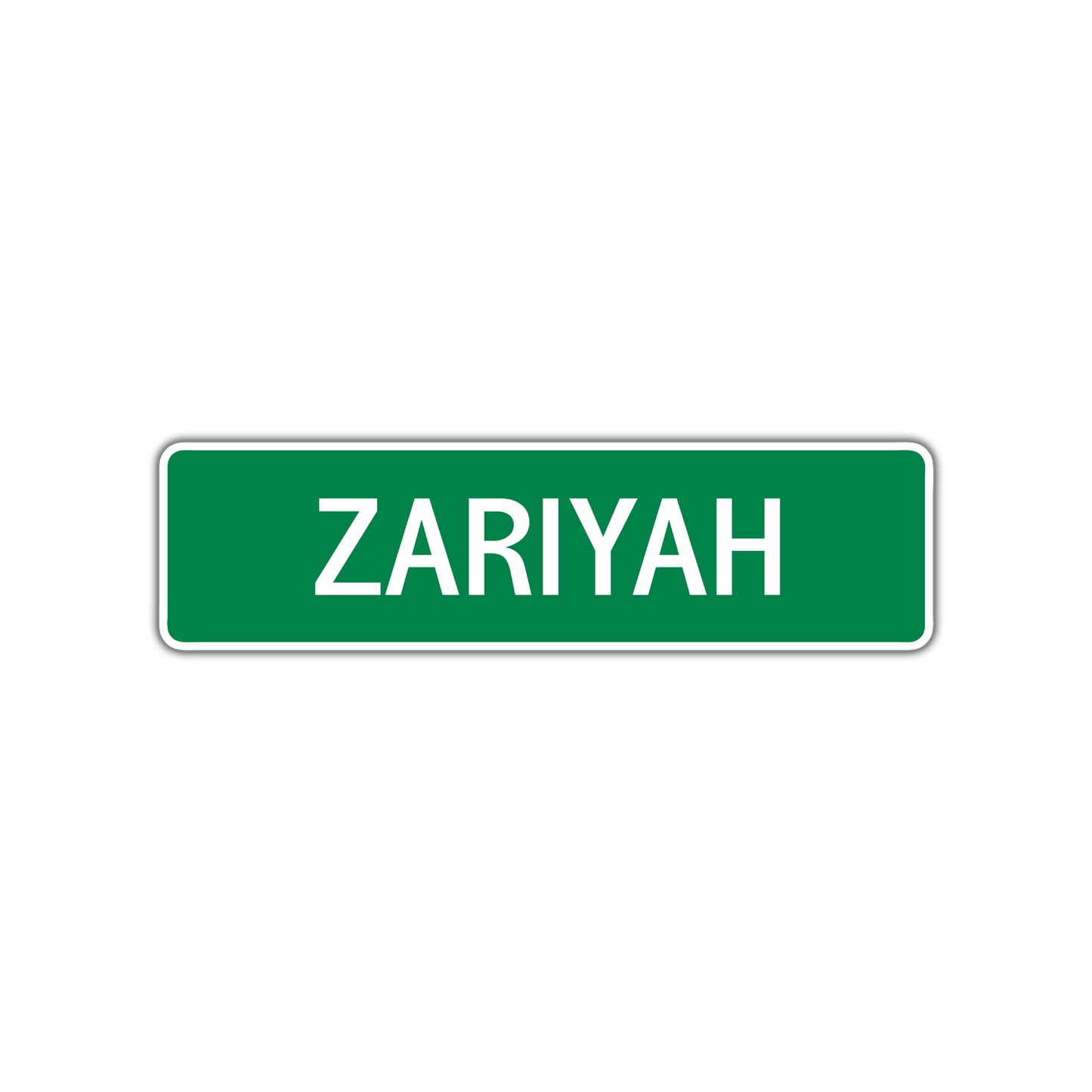 Zariyah Street Sign