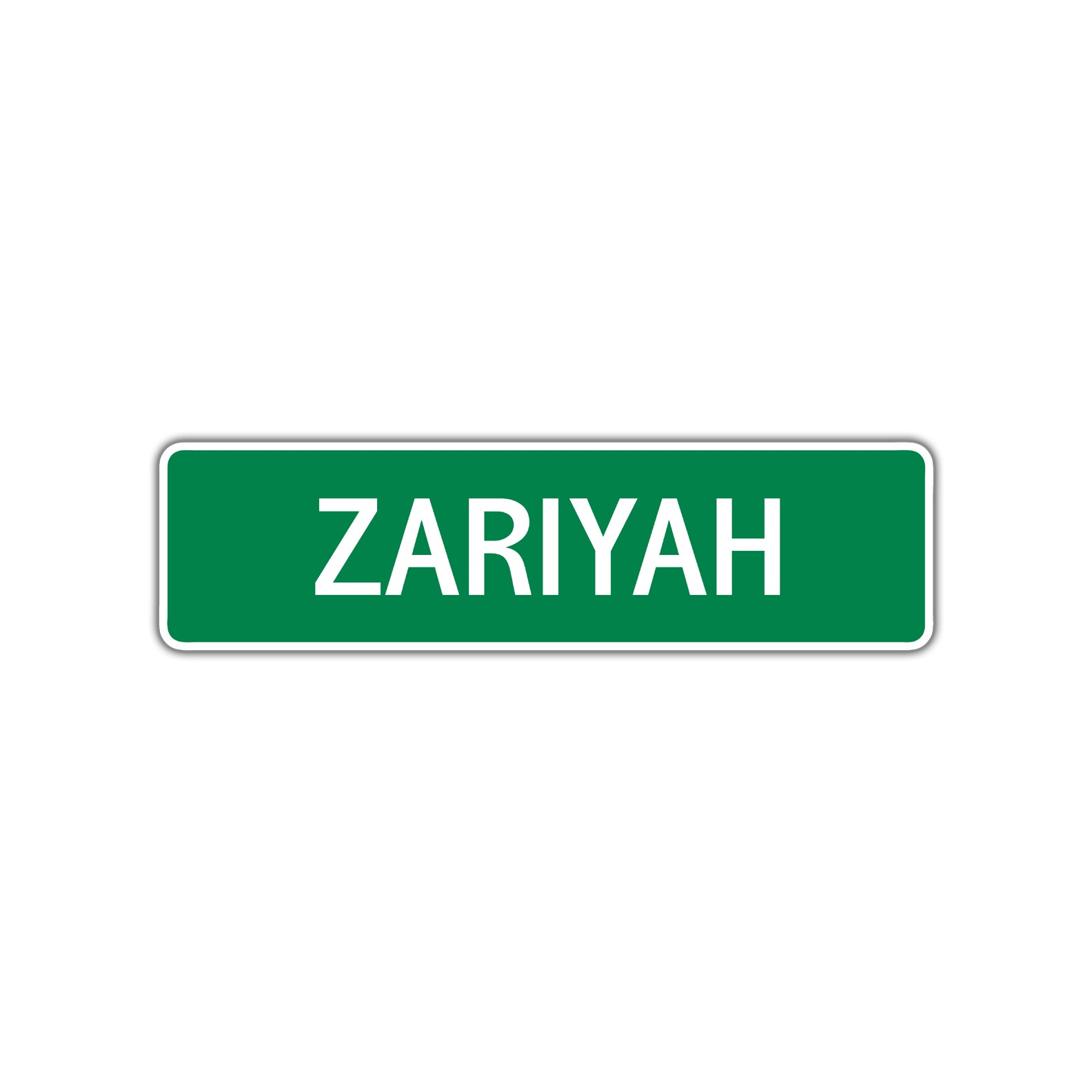 Zariyah Street Sign