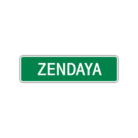 Zendaya Street Sign