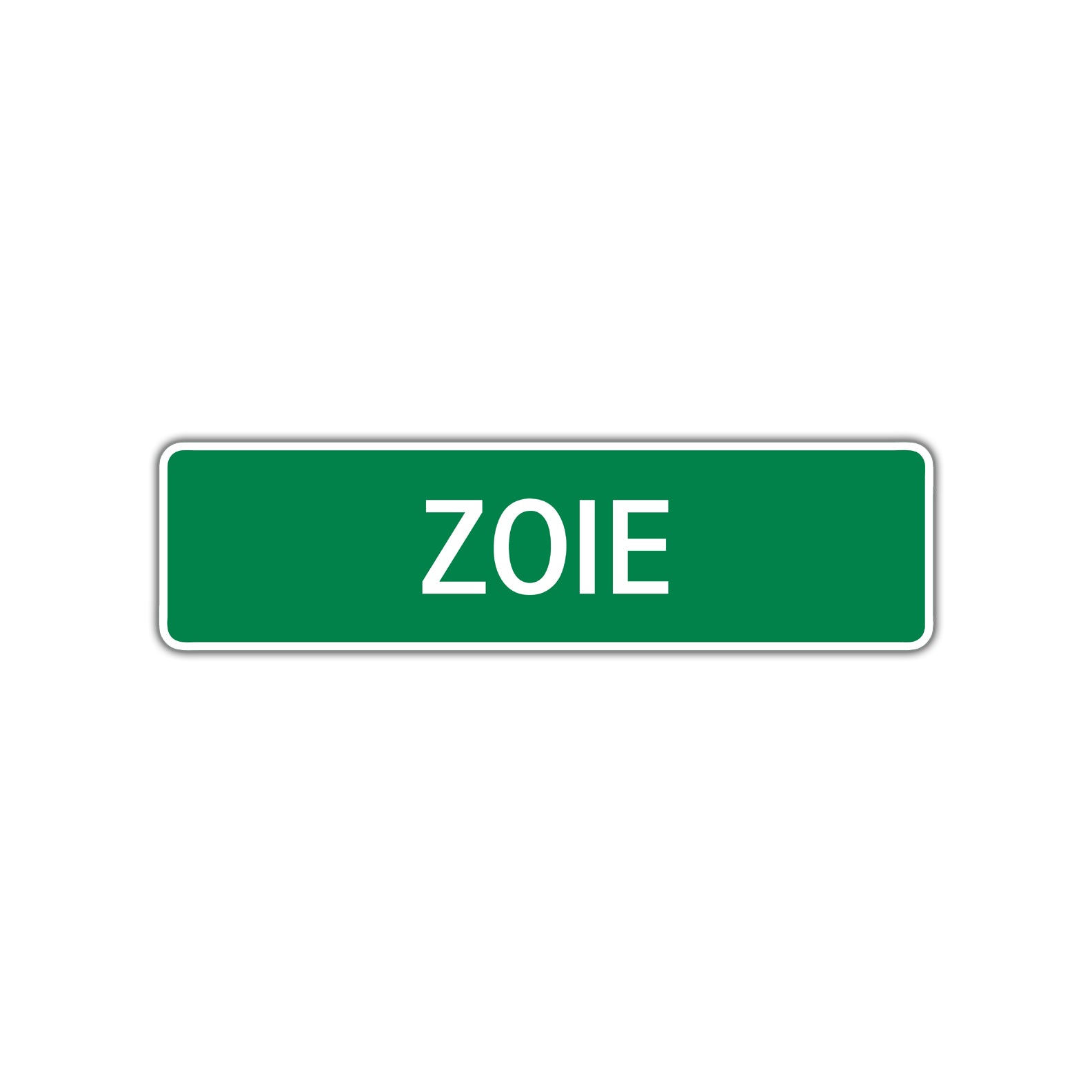 Zoie Street Sign