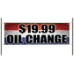 19.99 oil change vinyl printed banner signboard