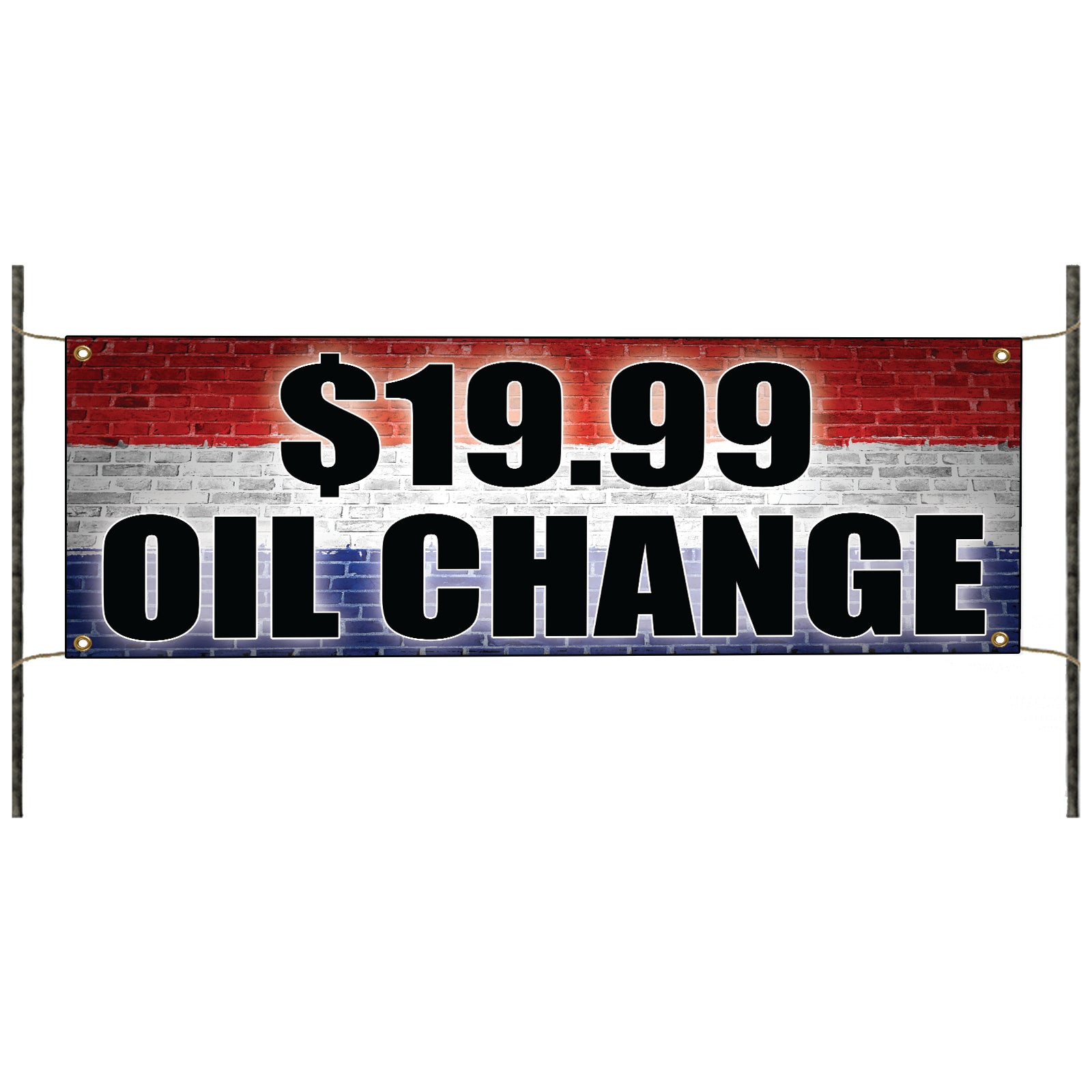 19.99 oil change vinyl printed banner signboard