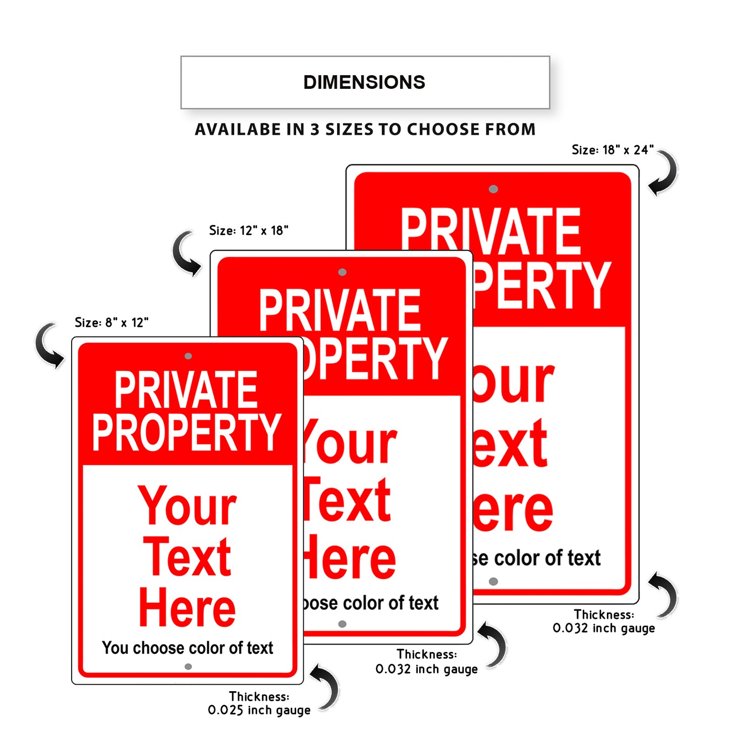 Private Property Custom Sign