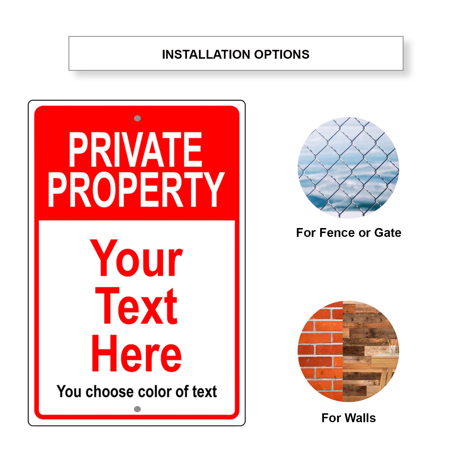 Private Property Custom Sign