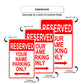 Reserved Your Name Parking Only Sign