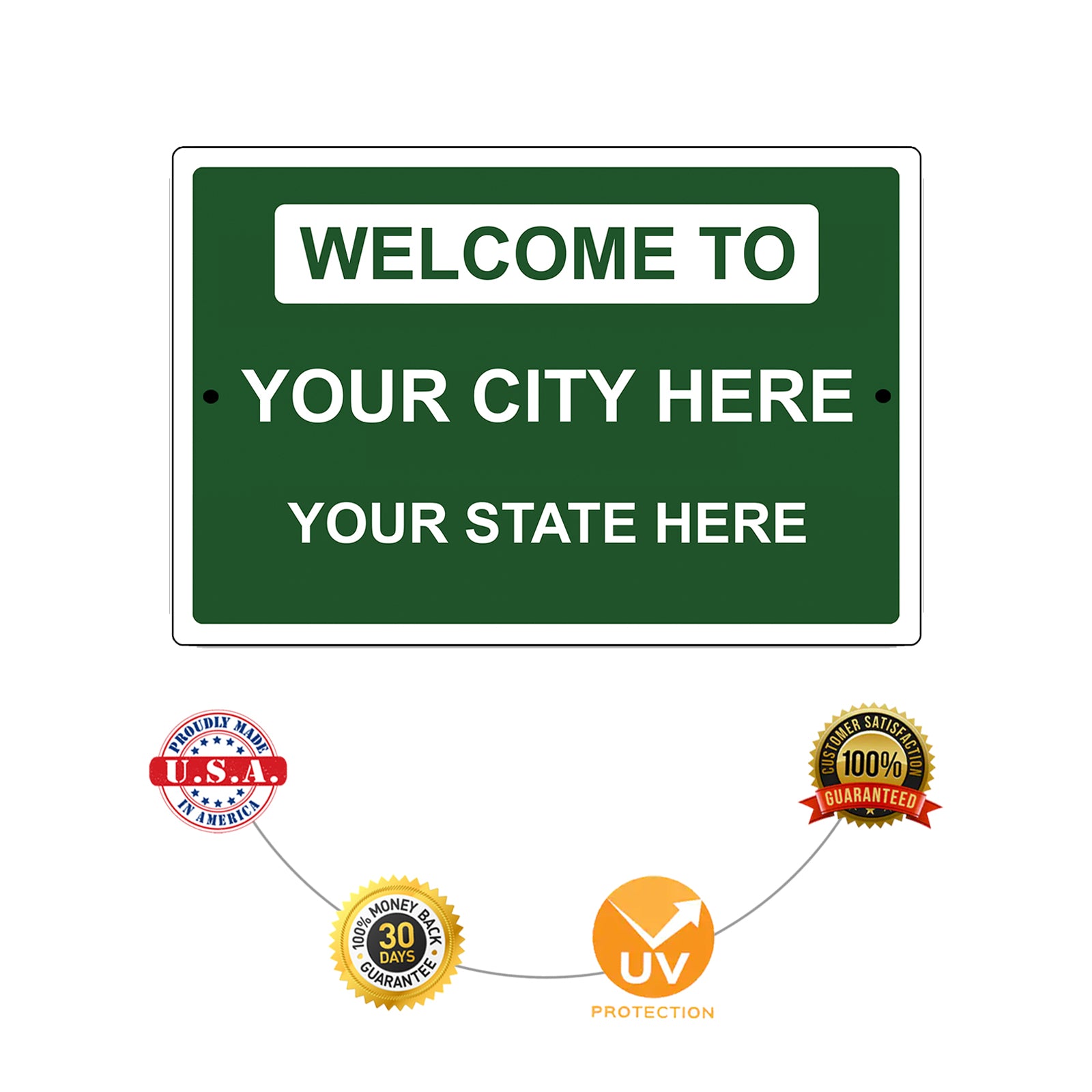 Welcome To Your City Here Your State Here Sign