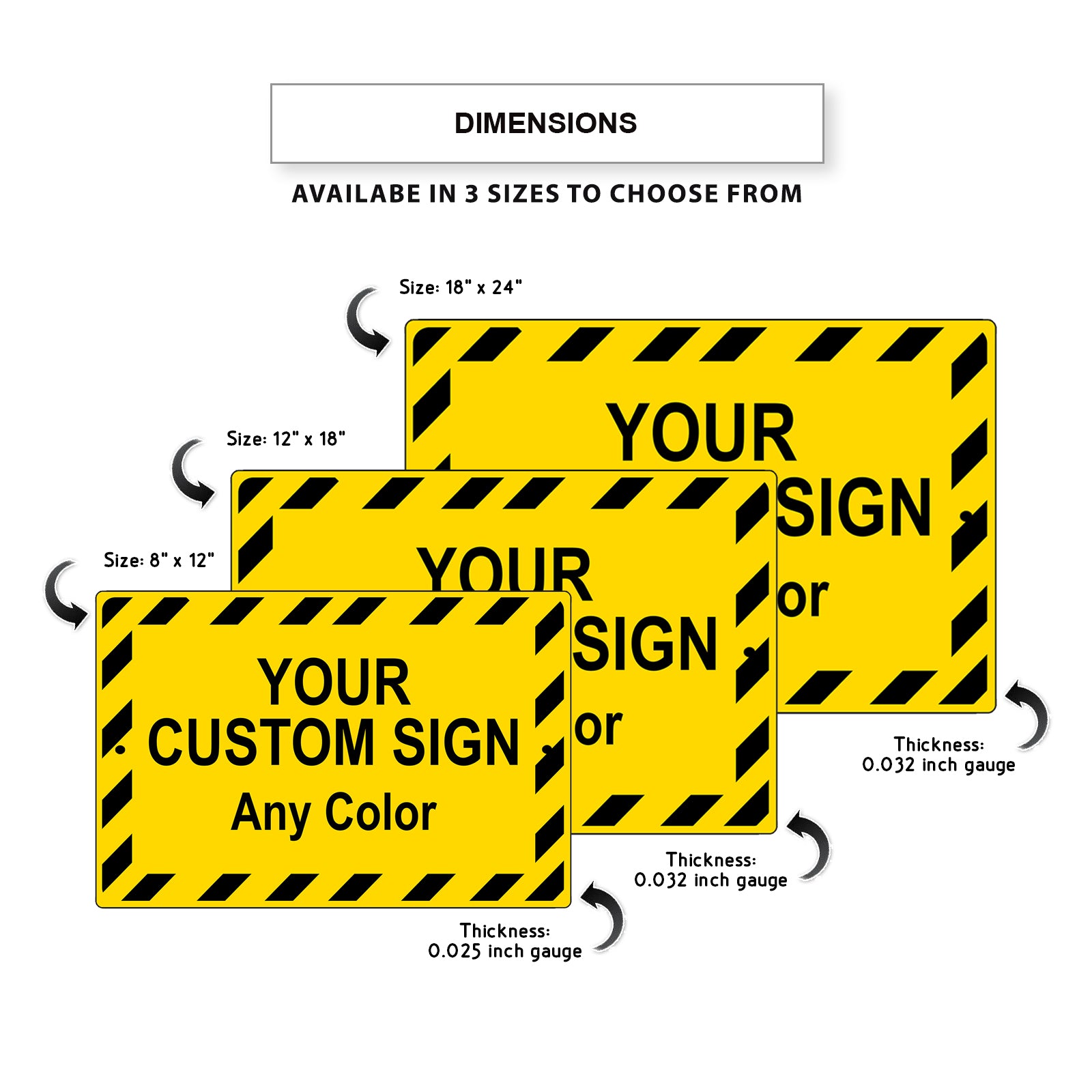 Your Custom Any Color Sign