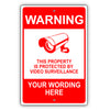 Warning This Property Is Procted By Video Surveillance Sign