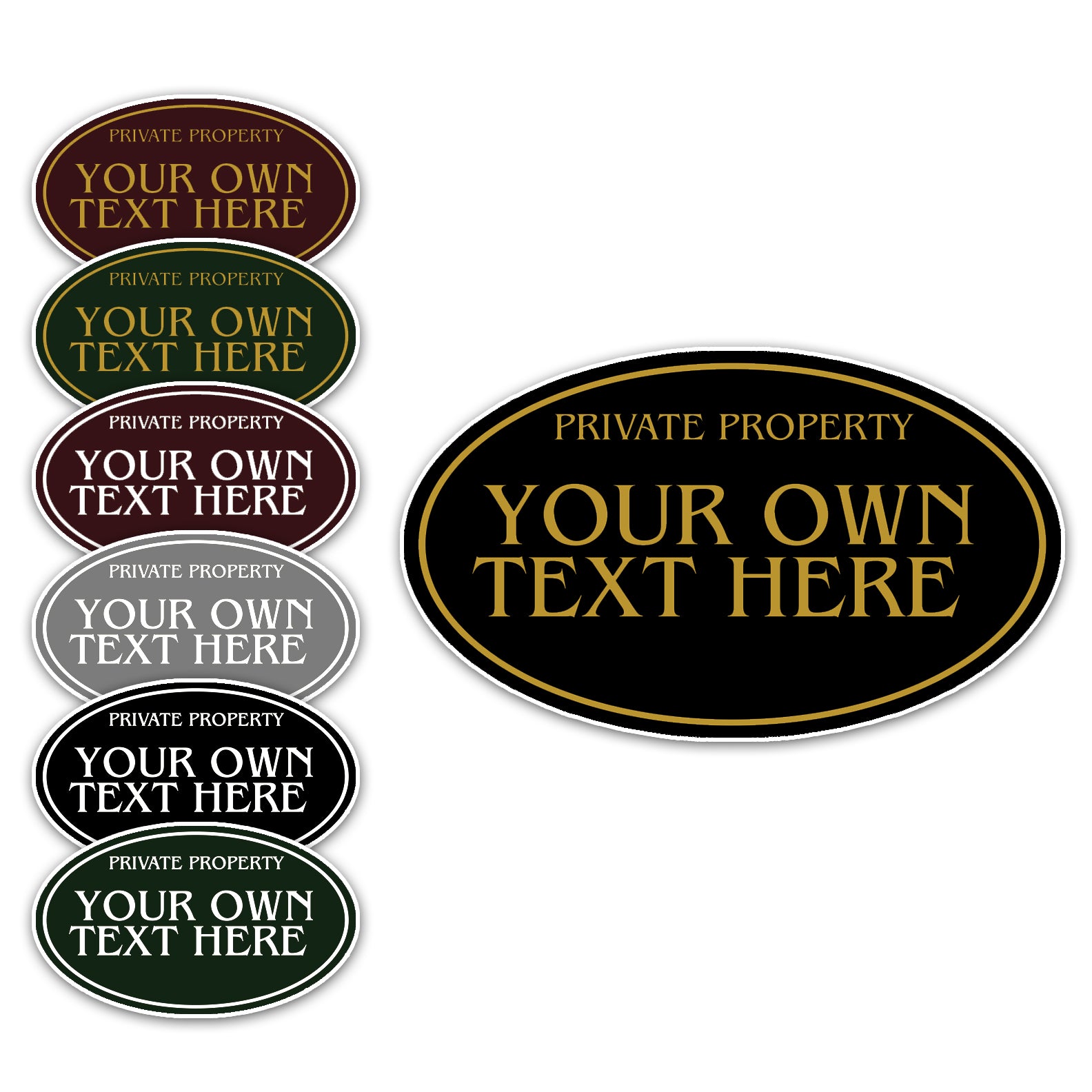 Private Property Your Own Text Here Sign – Sign Fever