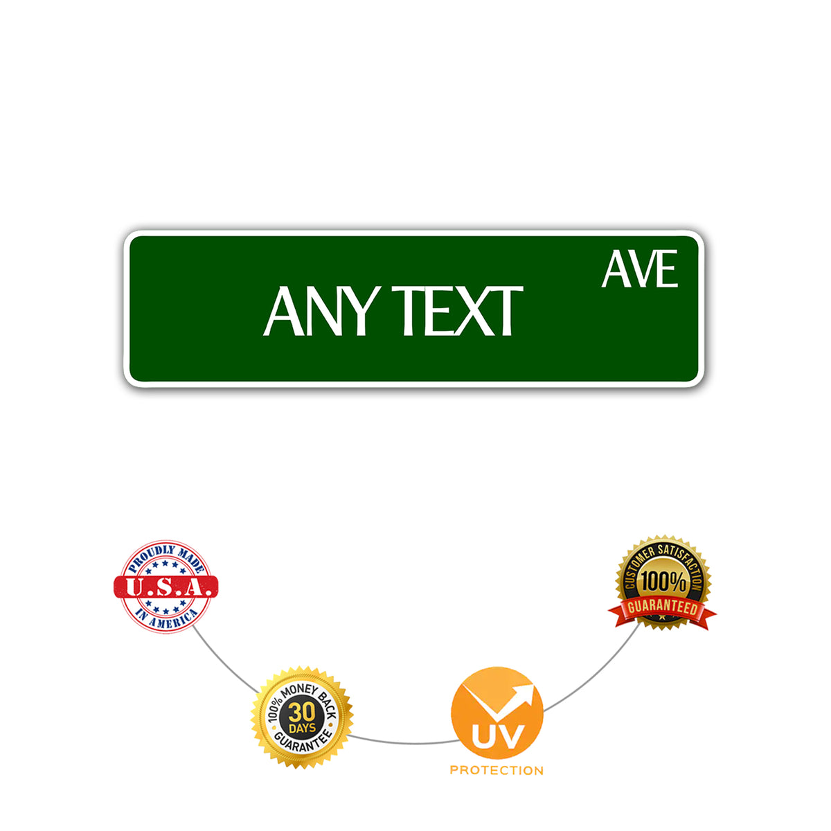 Any Text Ave Sign – Sign Fever