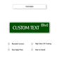 Custom Text Blvd Sign