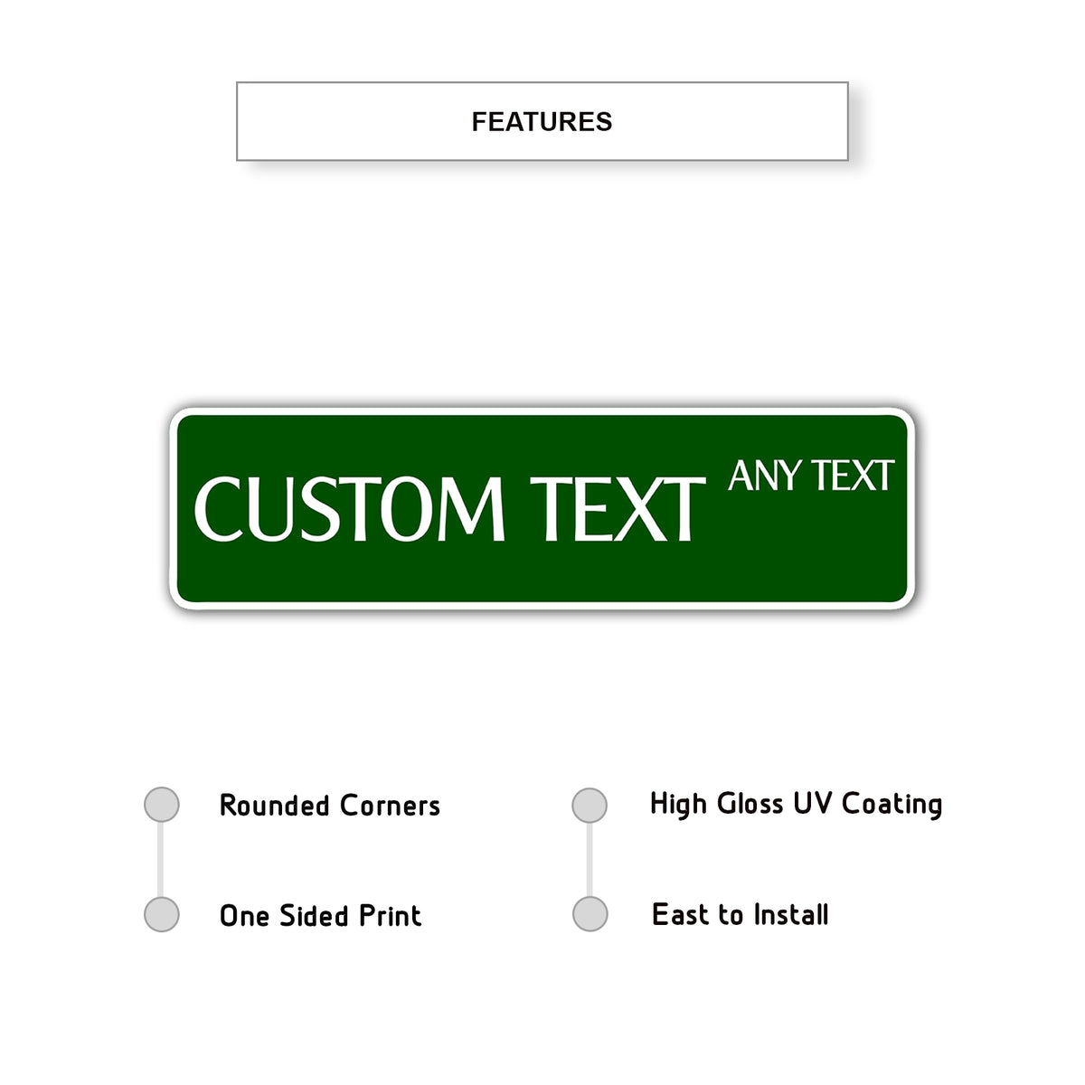 Custom Text Any Text Sign – Sign Fever