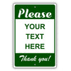 Please Your Text Here Thank You Sign