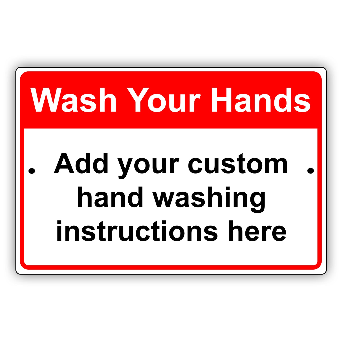 Wash Your Hands Sign