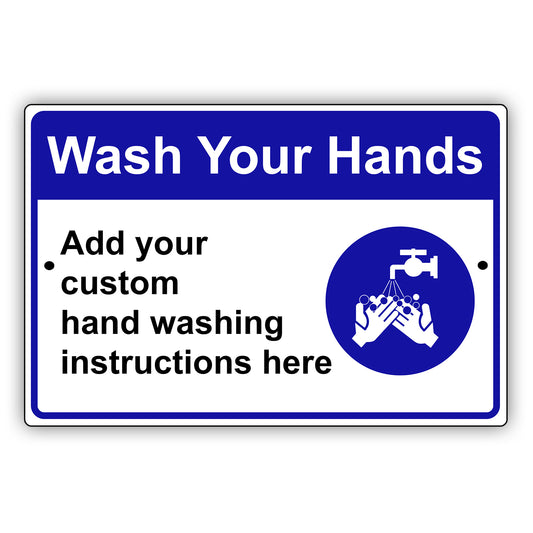 Wash Your Hands Street Sign