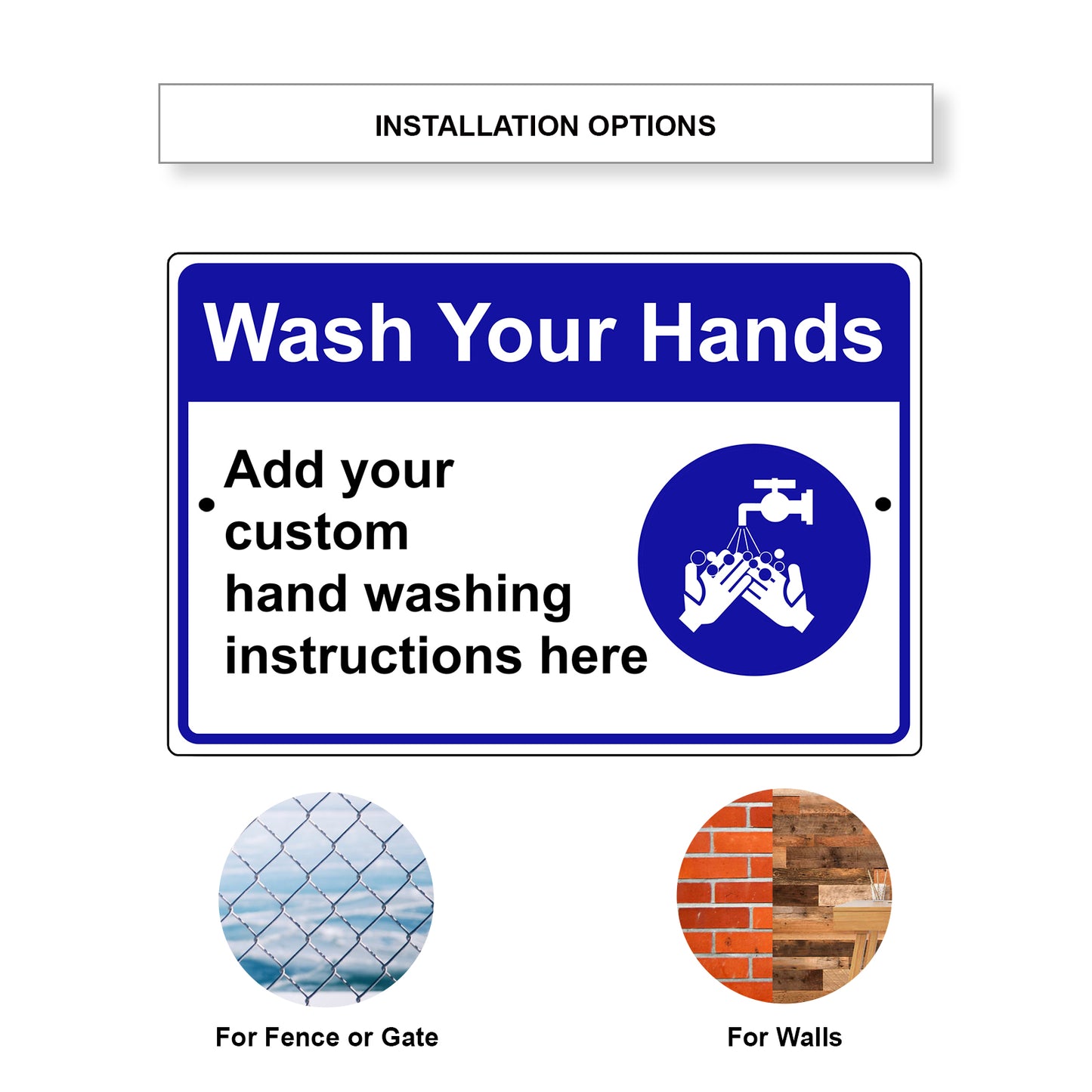 Wash Your Hands Street Sign
