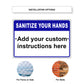 Sanitize Your Hands Sign
