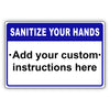 Sanitize Your Hands Sign