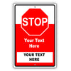 Stop Your Text Here Sign
